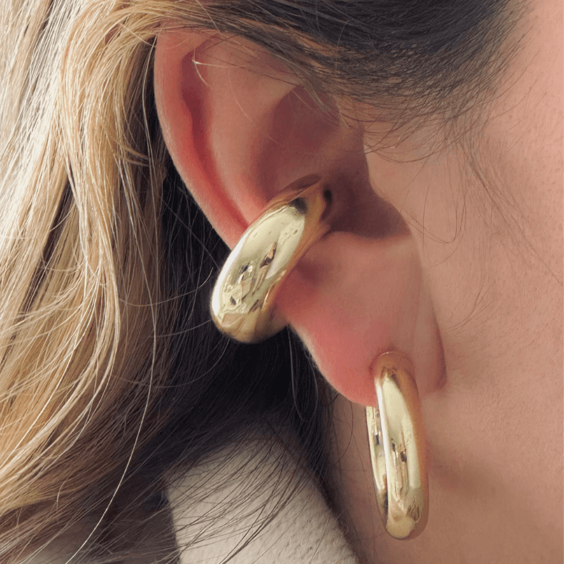 gold hoop earring, hoop earrings, gold hoops earrings, thick gold hoop earrings, 18k gold plated chain