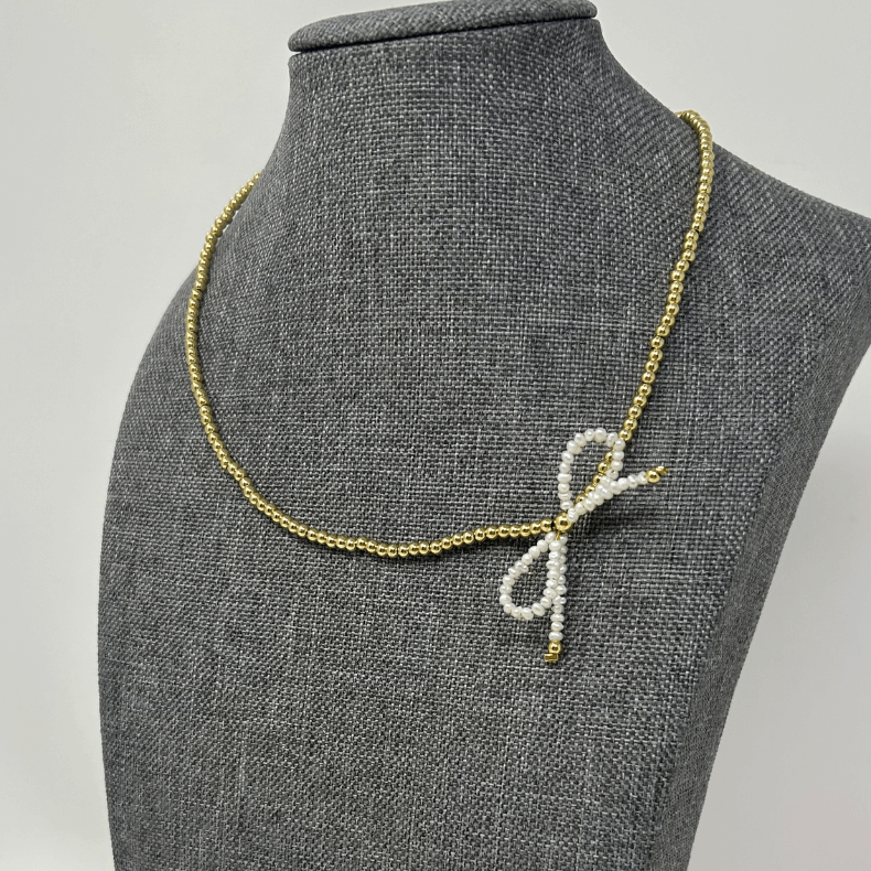 Bow Necklace, necklaces for women, cute necklaces, long necklaces for women, pearl necklaces for women, pretty necklaces, gold chain necklaces for women , pearl bow necklace, coquette necklace